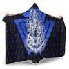 VikingStyle Hooded Blanket -Viking Odin Wolf Blue Hooded Blanket A95