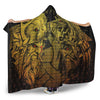 VikingStyle Hooded Blanket - Norse Warrior Berserker Gold Hooded Blanket A94
