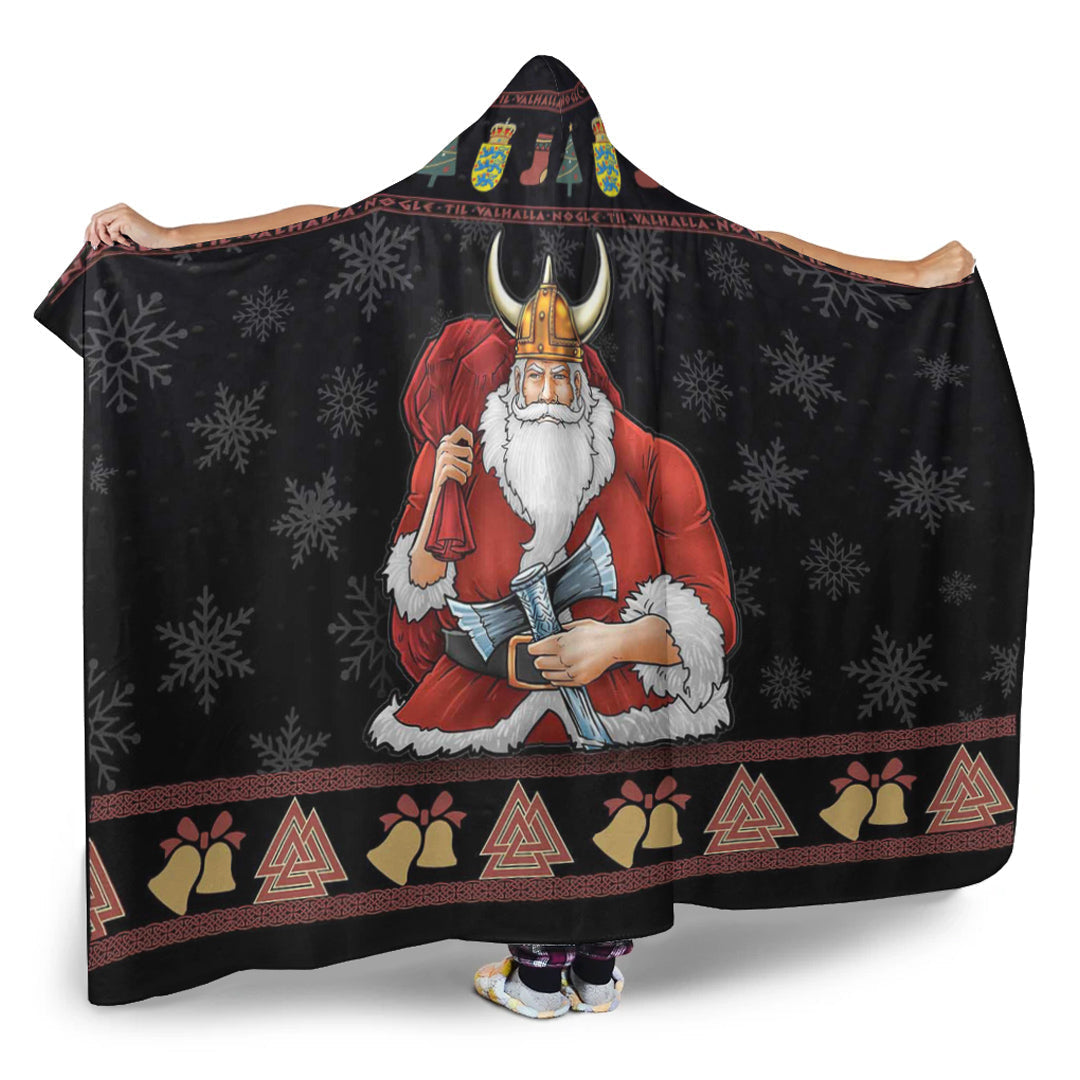 VikingStyle Hooded Blanket - Denmark Santa Viking Hooded Blanket A94