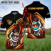 BlueJose Archery Funny Crown Golden Customized Name 3D Shirt (4 Colors)