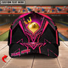 BlueJoses Bowling Ball & Pins Premium King Crown Multicolor Personalized Name Cap