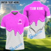 BlueJose  Golf Ice Cream Melting On Ball Cone Multicolor Option Polo Shirt (6 Colors)
