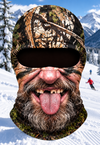 BlueJose Funny Realistic Crazy Old Hunter Head Balaclava Face Mask