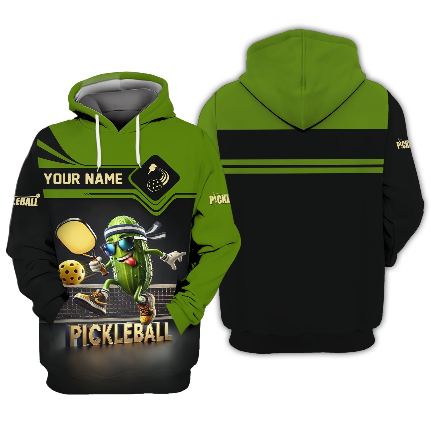 Custom Pickleball Zipper Hoodie, Funny Pickleball Shirts, Gifts For Pickleball Players