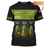 Funny Pickleball Shirts, Men's Custom Name Pickleball Improves Memory Polos, Gift For Pickleball Players