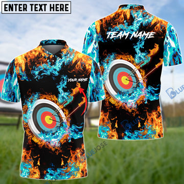 BlueJose Archery Fire Power Personalized Name 3D Shirt