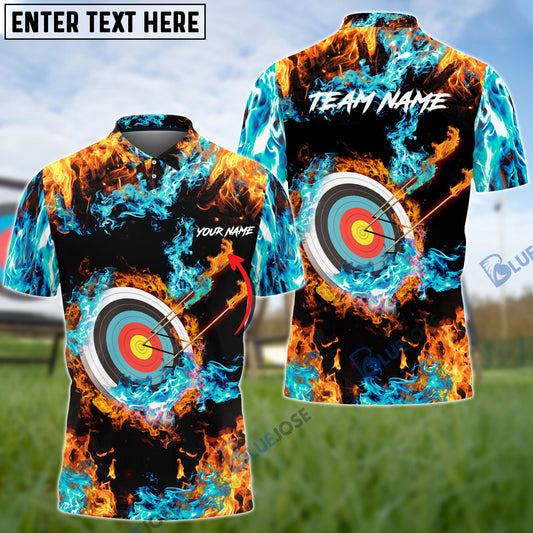BlueJose Archery Fire Power Personalized Name 3D Shirt