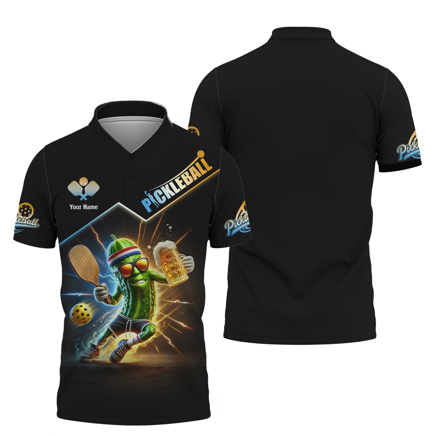 Custom Name Pickleball Funny Beer T Shirt, Pickleball Jersey, Gifts For Pickleball Players