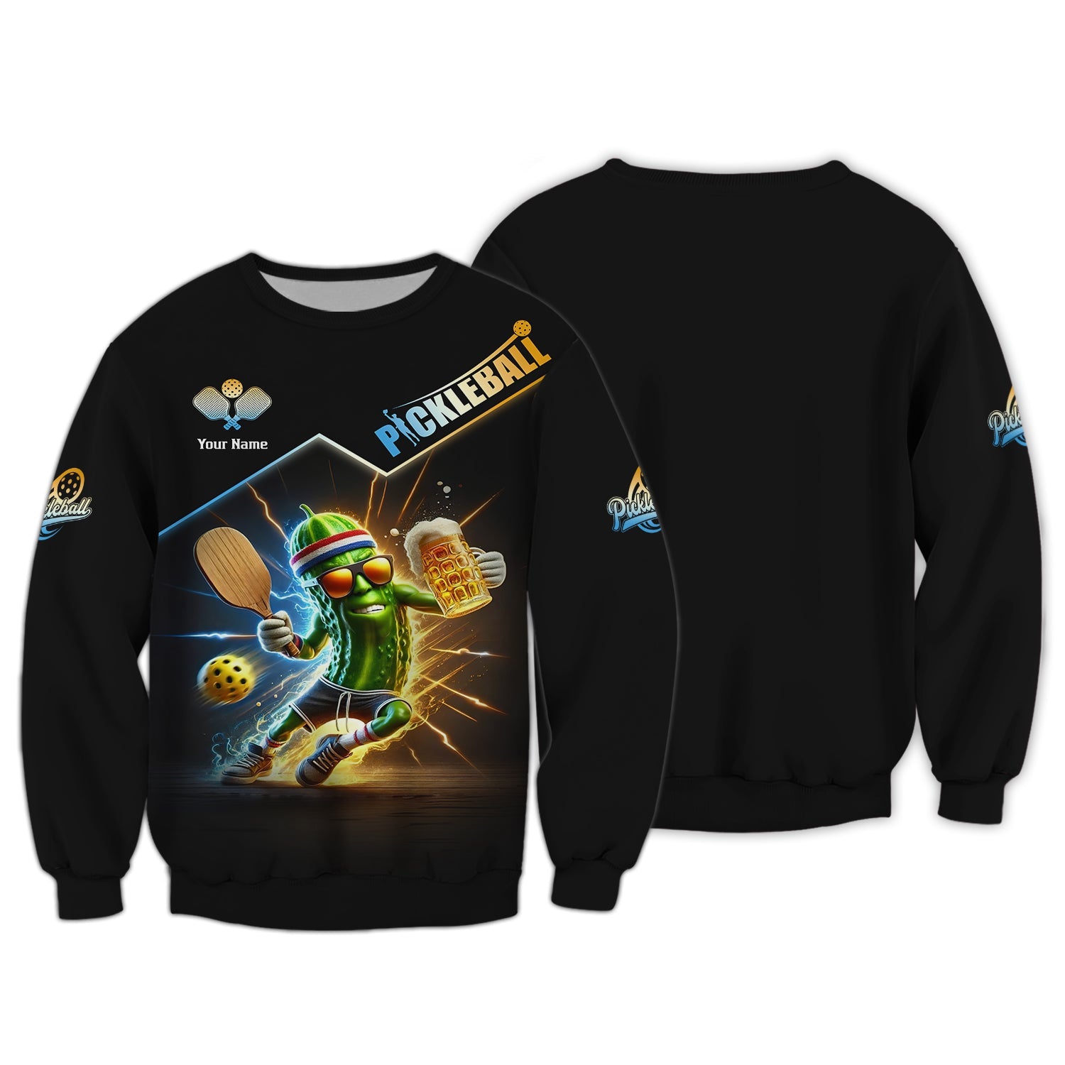 Custom Name Pickleball Funny Beer T Shirt, Pickleball Jersey, Gifts For Pickleball Players