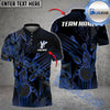 BlueJose Bowling And Pins Crack Glass Pattern Multicolor Customized Name 3D Shirt (6 Colors)