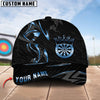 BlueJose Darts Crown Golden Luxury Pattern Personalized Name Cap (6 Colors)