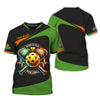 Born To Play Pickleball 3D T-Shirts Heartbeat, Pickleball Polo Shirt, Gift For Pickleball Player