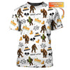 Bigfoot and Beer Pickleball Shirt – Funny Custom Men's Tee – Big Dink Energy Design