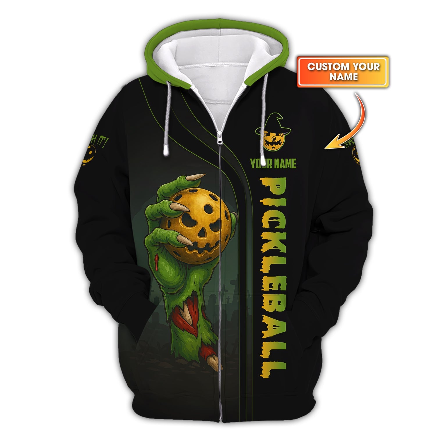Personalized Pickleball Halloween Shirt, Funny Pickleball Shirts, Pickleball Lover Gifts