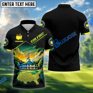 BlueJose The Masters Augusta Golf Polo Shirt Custom Name, Team Name 3D Shirts
