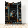BlueJose Custom Name Vintage Fly Bass Fishing Blanket