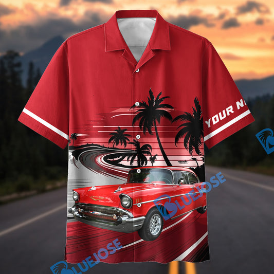 Bluejose This Is How I Roll Personalized Car 1957 Chevrolet Bel Air Hawaiian Shirt