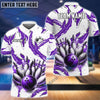 BlueJose Bowling And Pins Cracks Customized Name, Team Name 3D Shirt (4 Colors)