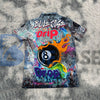 BlueJose Billiards Ball 8 Graffiti Jeans Style Personalized Shirt (2 Colors)