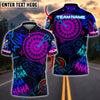 BlueJose Darts Neon Gamer Style Customized Name, Team Name 3D Shirt (4 Colors)
