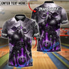 BlueJose Bowling And Pins War Elephant Electric Customized Name 3D Shirt (4 Colors)