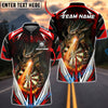 BlueJose Darts Firebreath Dragon Multicolor Options Personalized Name Shirt (4 Colors)