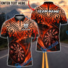 BlueJose Darts Luxury Gold Tribal Pattern Dartboard Multicolor Options Personalized Name Shirt (6 Colors)