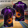 BlueJose Bowling And Pins Cyber Reaper Customized Name, Team Name 3D Shirt (4 Colors)
