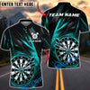 BlueJose Darts Dynamic Energy Burst Personalized Name, Team Name Unisex Shirt (4 Colors)