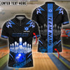 BlueJose Bowling And Pins Strike Premium Customized Name, Team Name 3D Shirt (4 Colors)