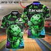 BlueJose Bowling And Pins Monster Graffiti Style Customized Name, Team Name 3D Shirt (4 Colors)