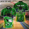 BlueJose Bowling And Pins Snake Reptile Skin Graphic Customized Name, Team Name 3D Shirt (6 Colors)