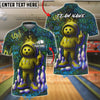 BlueJose Bowling And Pins Graffiti Attitude Dude Customized Name, Team Name 3D Shirt (6 Colors)