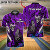 BlueJose Bowling And Pins Cloaked Skeleton Play Customized Name, Team Name 3D Shirt (4 Colors)