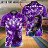 BlueJose Bowling And Pins Gorilla Power Strike Customized Name, Team Name 3D Shirt (4 Colors)