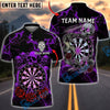 BlueJose Darts Skull Gothic Snake Rose Art Personalized Name, Team Name Unisex Shirt (4 Colors)