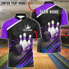 BlueJose Bowling And Pins Apex Pro-Series Customized Name, Team Name 3D Shirt (4 Colors)