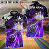 BlueJose Bowling And Pins Strike Speed Graphic Customized Name, Team Name 3D Shirt (4 Colors)