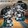 BlueJose Bowling And Pins Wolf Strike Beast Customized Name, Team Name 3D Shirt (4 Colors)