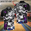 BlueJose Bowling And Pins Wolf Strike Beast Customized Name, Team Name 3D Shirt (4 Colors)