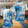 BlueJose Bowling And Pins Dragon Flame Fantasy Art Customized Name, Team Name 3D Shirt (4 Colors)