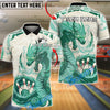 BlueJose Bowling And Pins Dragon Flame Fantasy Art Customized Name, Team Name 3D Shirt (4 Colors)