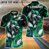 BlueJose Bowling And Pins Swirl Cosmic Wolf Customized Name, Team Name 3D Shirt (6 Colors)