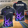 BlueJose Bowling And Pins Dotted Royal Crown Customized Name 3D Shirt ( 6 Colors)