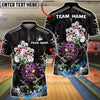 BlueJose Bowling Monster Pin Attack Dark Horror Customized Name, Team Name 3D Shirt (6 Colors)