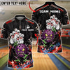 BlueJose Bowling Monster Pin Attack Dark Horror Customized Name, Team Name 3D Shirt (6 Colors)