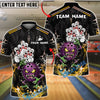 BlueJose Bowling Monster Pin Attack Dark Horror Customized Name, Team Name 3D Shirt (6 Colors)