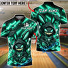 BlueJose Bowling And Pins Hooded Bunny Neon Lightning Art Customized Name, Team Name 3D Shirt (6 Colors)