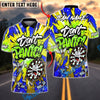 BlueJose Darts Don‚Äôt Panic Graffiti Art Funny Dartboard Customized Name, Team Name 3D Shirt (4 Colors)