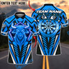 BlueJose Darts Bull Fierce Bullseye Design Personalized Name, Team Name Unisex Shirt (6 Colors)